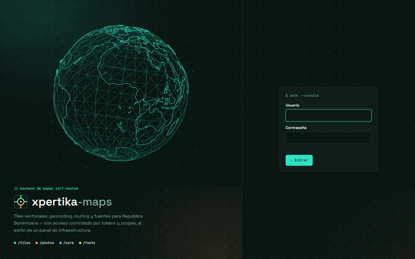Xpertika Maps Console